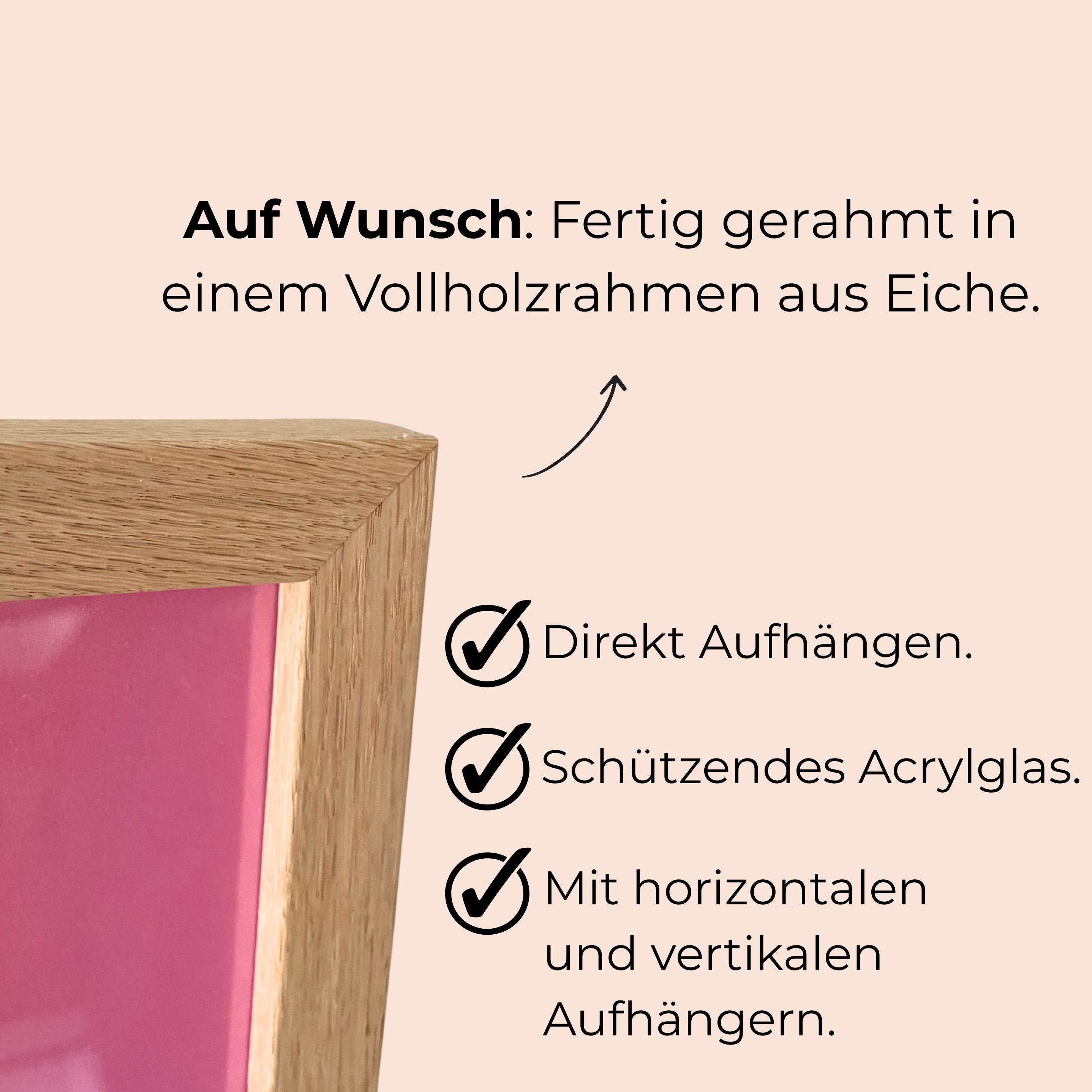 Rahmen für Poster: Eiche 70x100cm