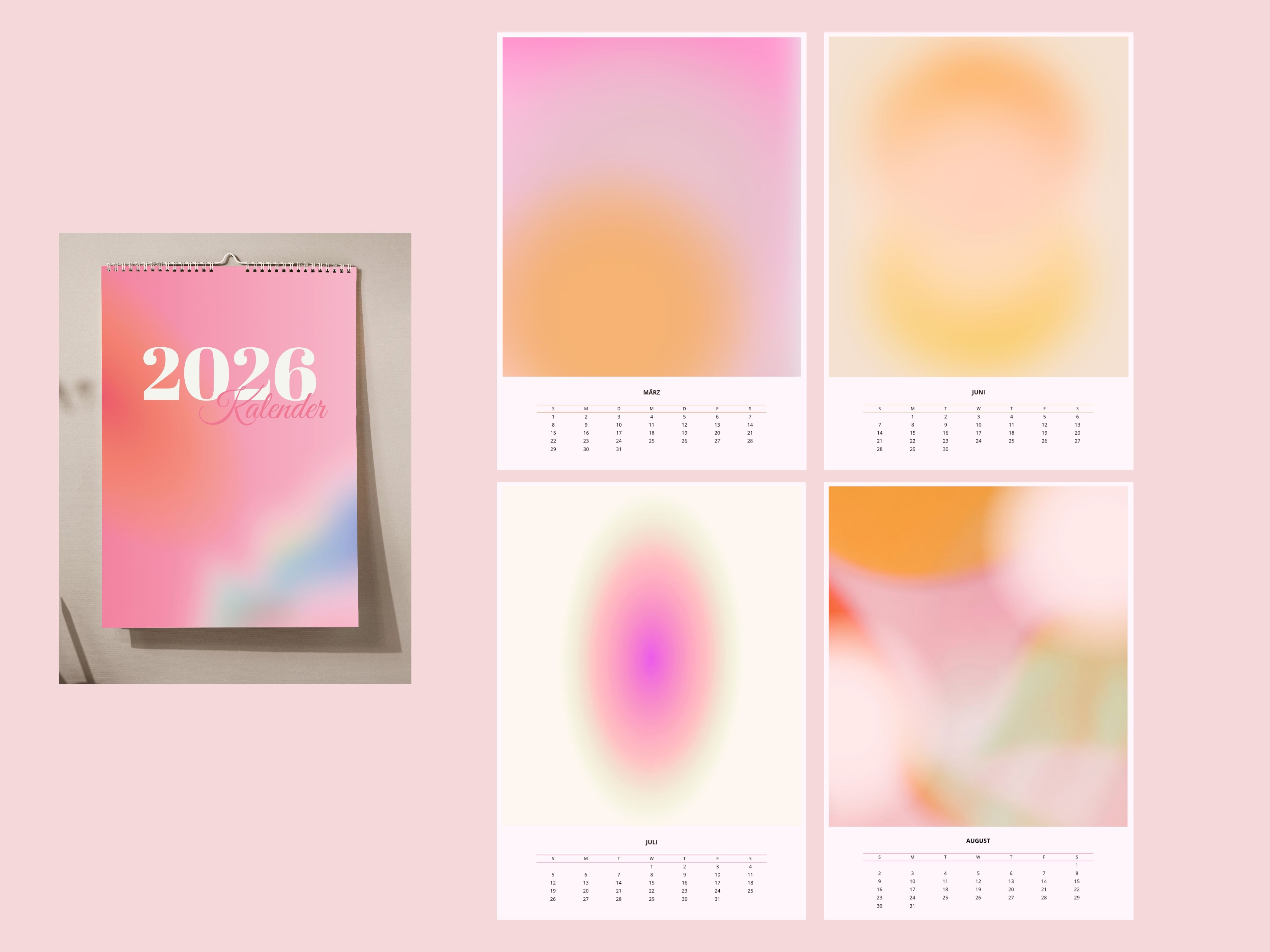 Wandkalender A3 Dopamin Decor