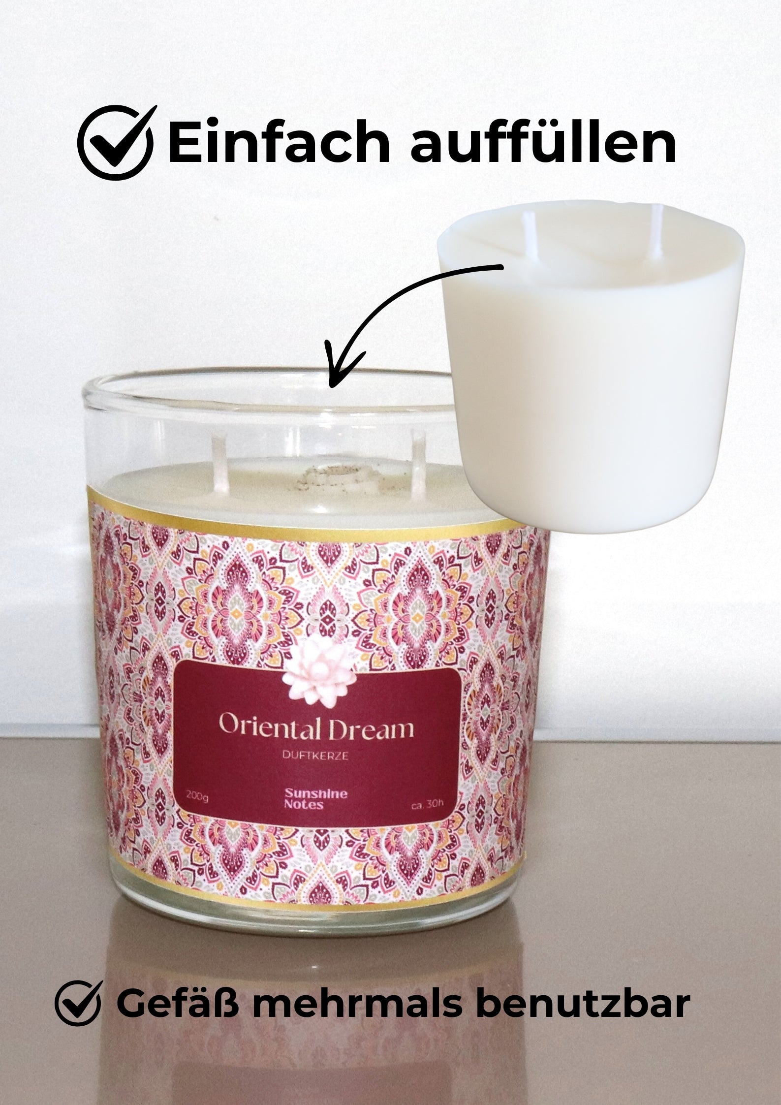 Oriental Dream Duftkerzen mit Refill